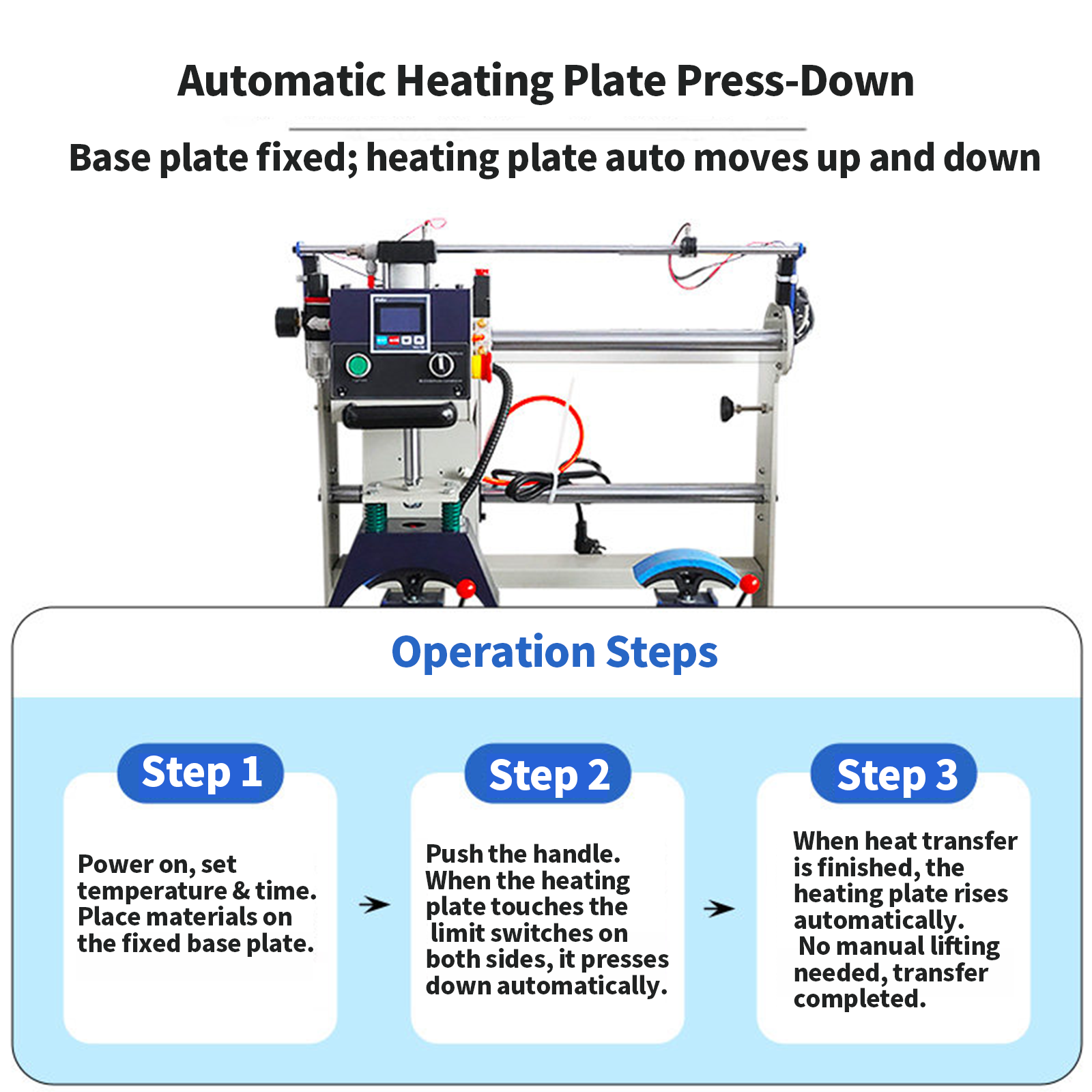 Pneumatic Dual-Station Cap Heat Press