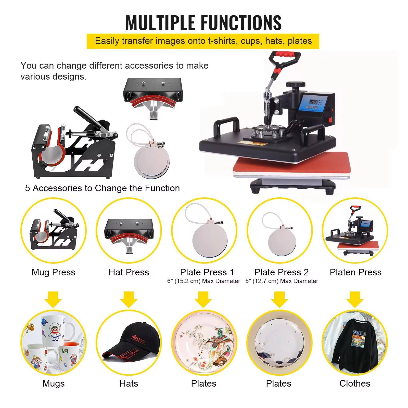 8-in-1 Combo Heat Press