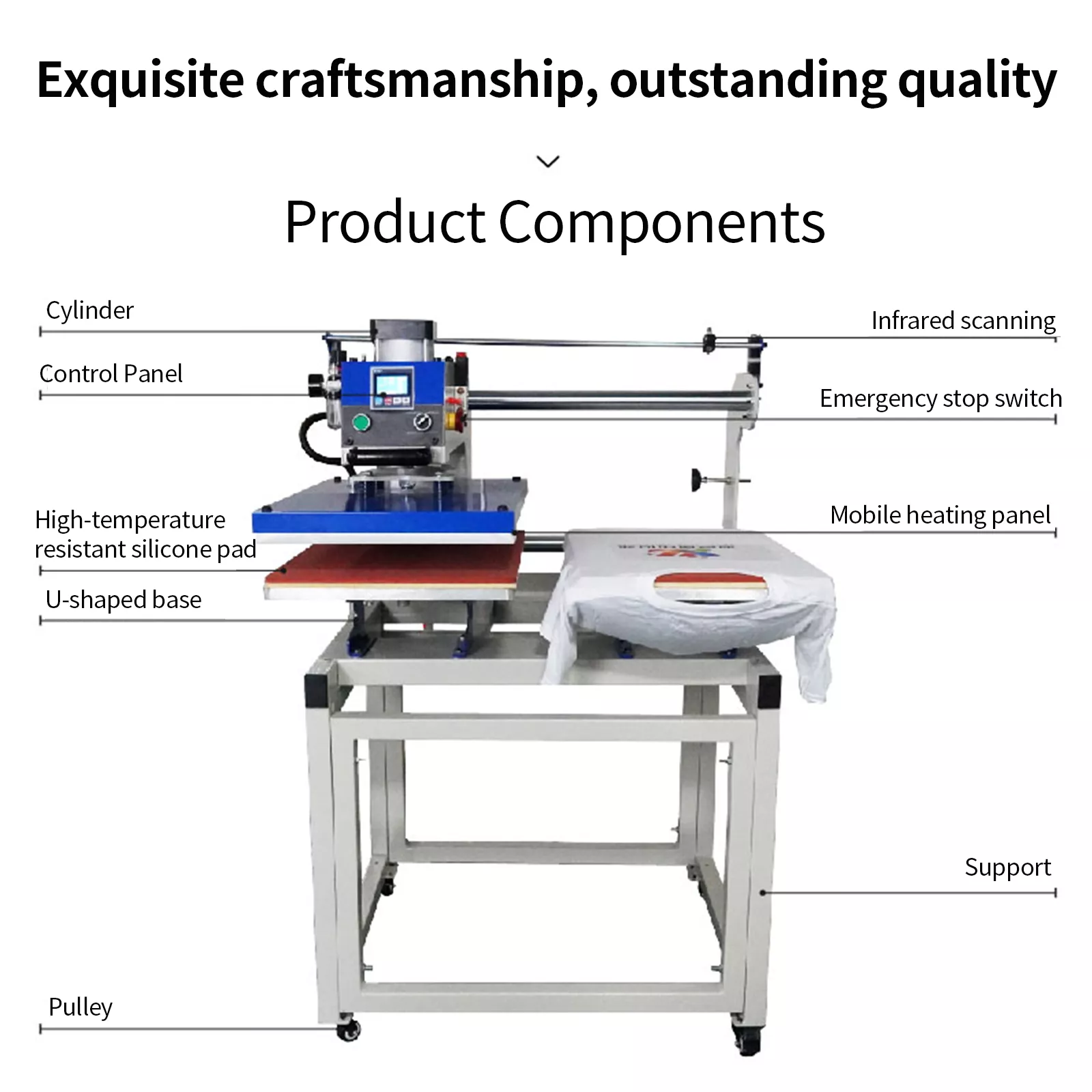 Pneumatic Dual Station Heat Press Machine