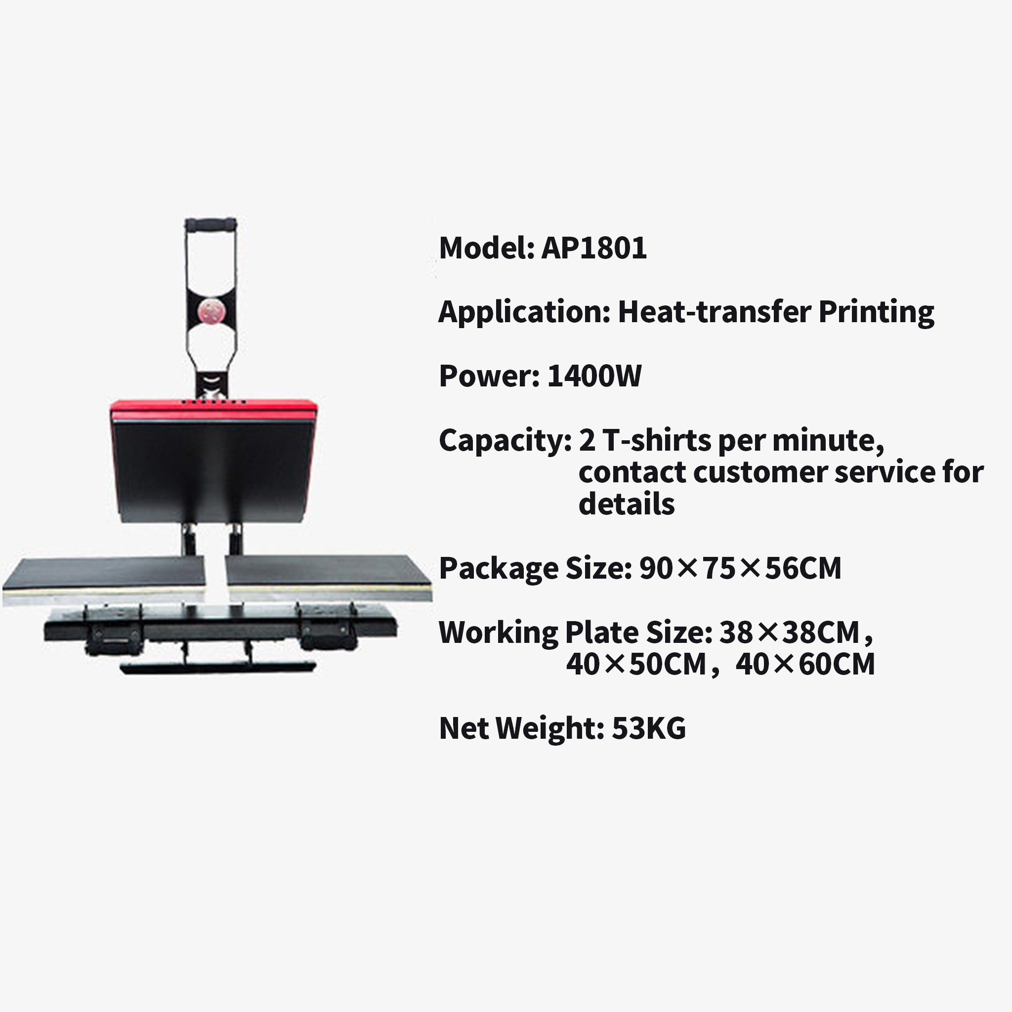 Electromagnetic Flatbed Heat Press