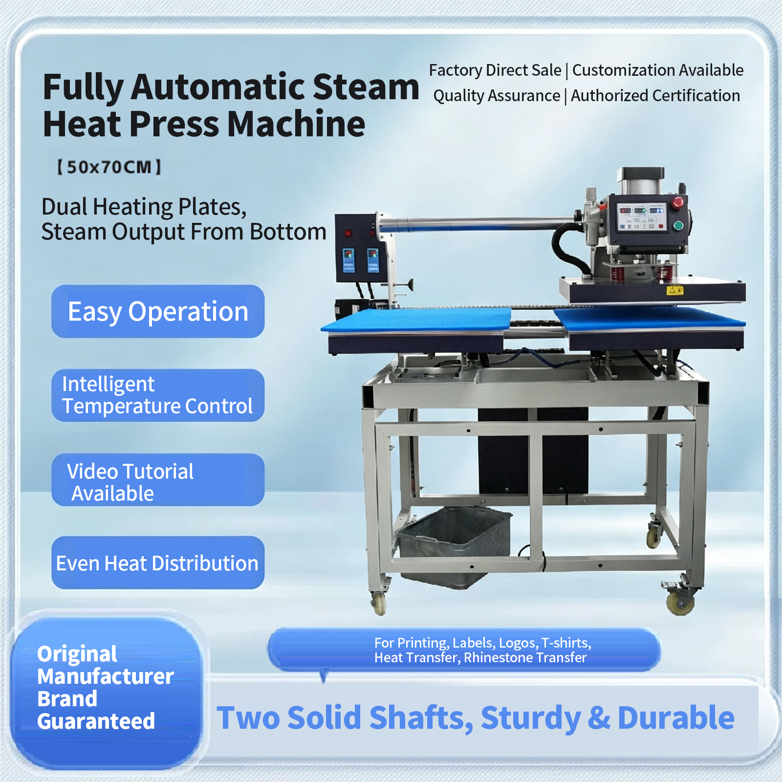 Fully Automatic Steam Heat Press