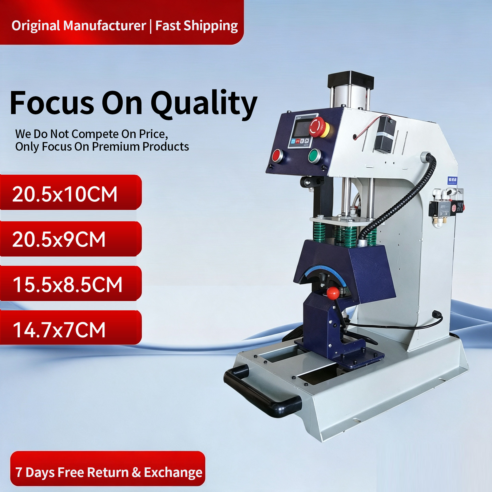Pneumatic Cap Heat Press